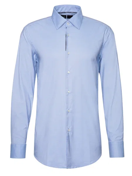BOSS Cămașă HANK deschis albastru