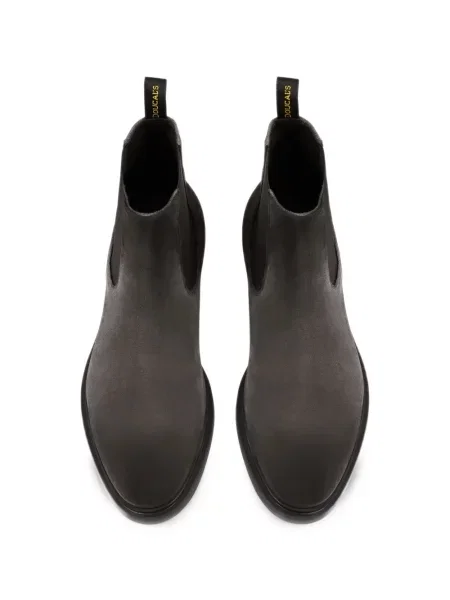 Botine chelsea Doucal's din piele de căprioară gri