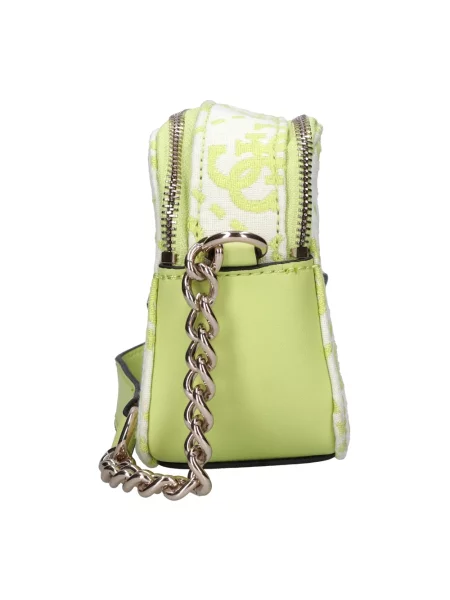 Torebka crossbody Guess skórzana zielona