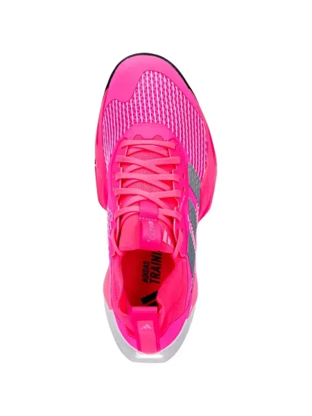 Pantaloni Adidas tricotate cu autograf alergare albastru