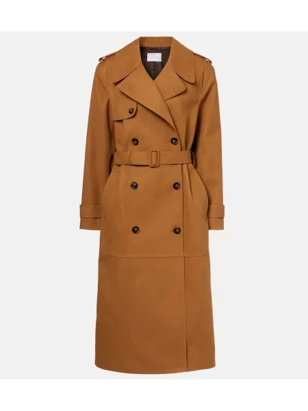 Płaszcz Stella Mccartney dwurzędowy brązowy