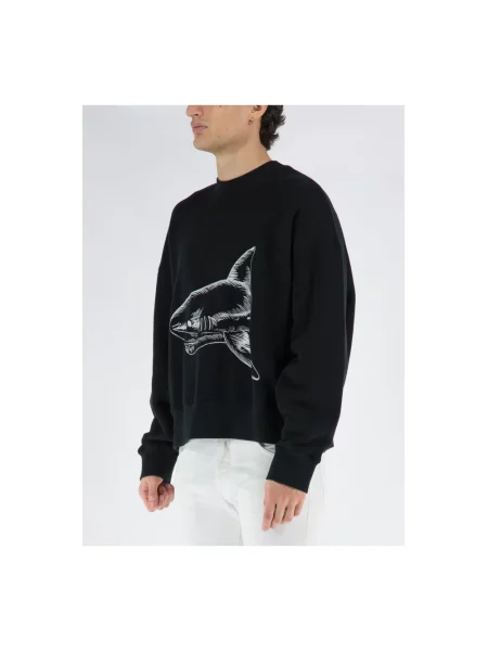 Bluza Palm Angels z okrągłym dekoltem czarna