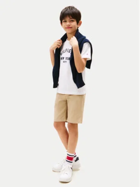 Dětské tričko Tommy Hilfiger bílé