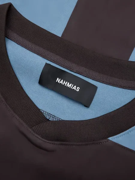 Tricou Nahmias cu dungi albastru