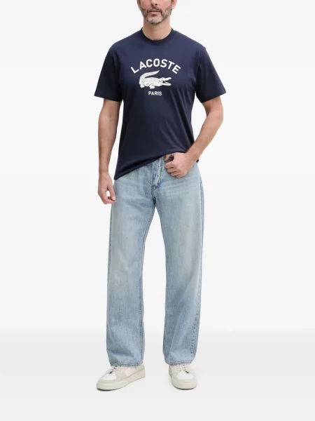 Tricou Lacoste cu imagine albastru