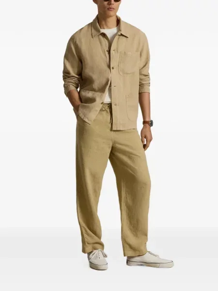 Portofel Polo Ralph Lauren din piele cu dungi cu glugă verde