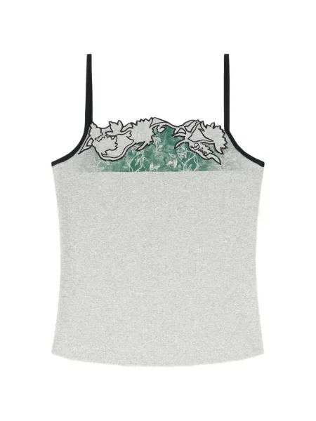 Maiou Diesel cu broderie cu model floral gri