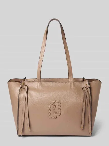 Torebka Liu Jo White skórzana z autografem brązowa