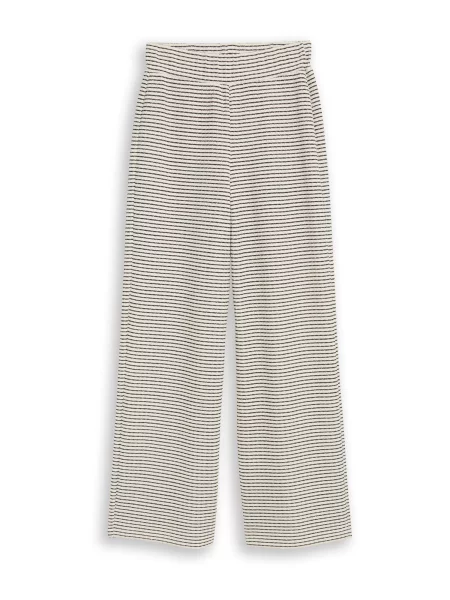TOM TAILOR DENIM Kalhoty černá bílá