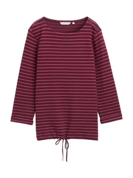TOM TAILOR Tricou burgundy / pastel roșu