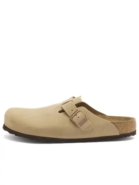 Birkenstock Boston BS Regular Fit Tabacco Brown Unisex Sandały Birkenstock Size: 9 brązowy