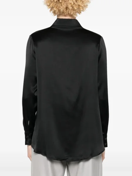 Cămașă Max & Moi din satin negru