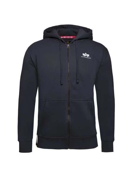 ALPHA INDUSTRIES Tepláková bunda biela / tmavomodrá modrá