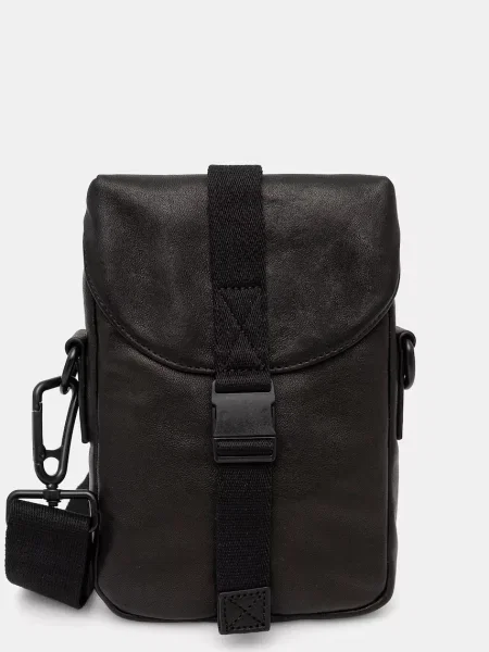 AllSaints borseta de piele JUAN negru