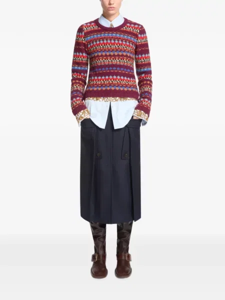 Pulover Dries Van Noten de lână violet
