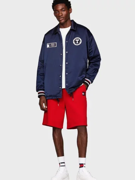 Длинная джинсовая куртка Tommy Jeans синяя