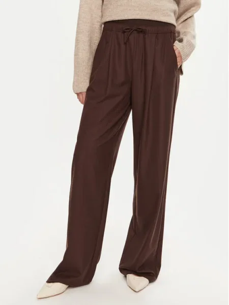 Marella Pantaloni din Afona Wide Leg maro