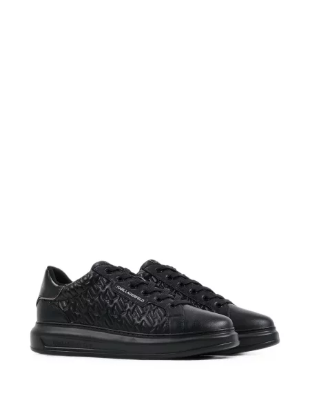 Sneakerși Karl Lagerfeld din piele negru
