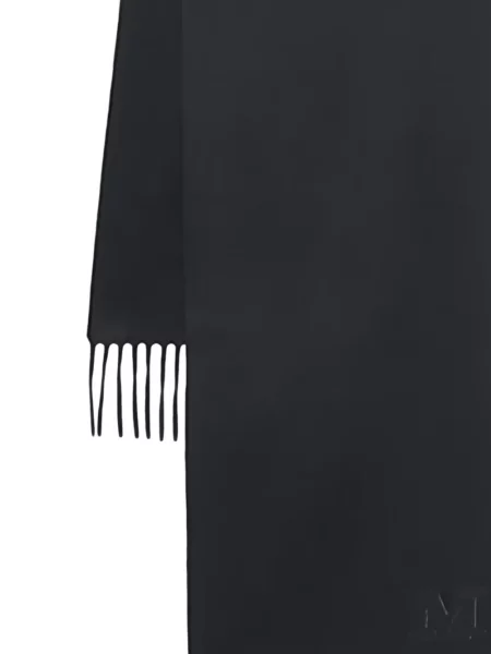 Fular Max Mara cu franjuri maro