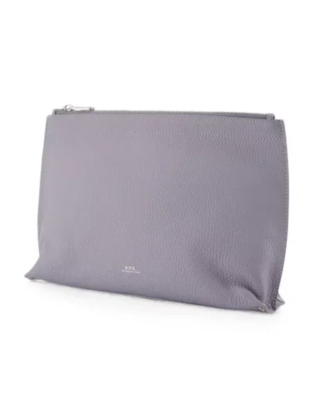Pungă cosmetică A.p.c. din piele violet
