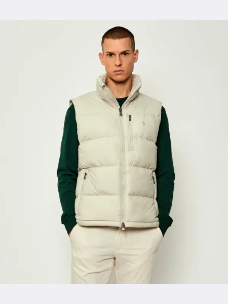 POLO RALPH LAUREN Steppelt szteppelt mellény bézs