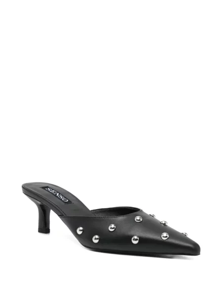 Papuci tip mules Senso negru