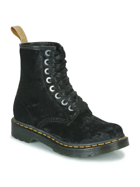 Zamatové tenisky Dr. Martens čierna