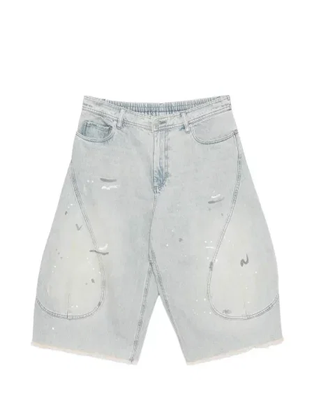 Pantaloni scurți Croquis zdrențuiți albastru