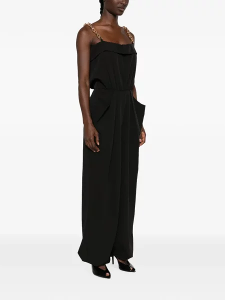 Salopetă Mitiliane Couture cu bretele negru