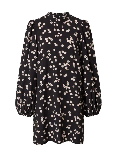 EDITED Rochie Cairo negru portocaliu alb