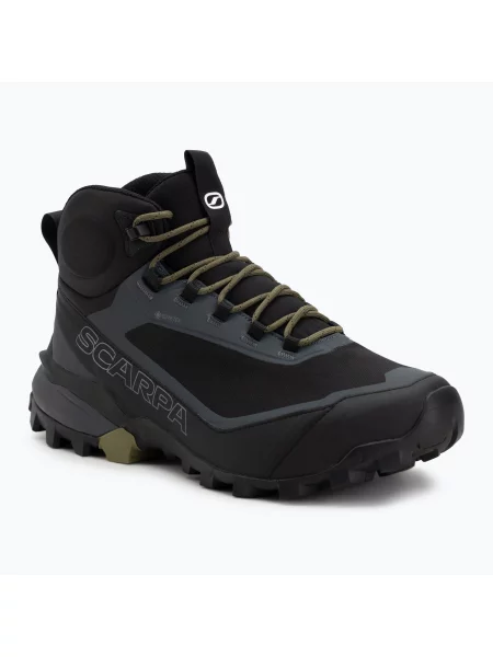 Încălțăminte de trekking pentru bărbați SCARPA Ribelle Cross 2 GTX black/olive negru