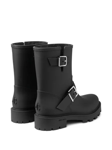 Botine Jimmy Choo cu cataramă biker negru