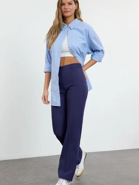 Pantaloni Trendyol albastru