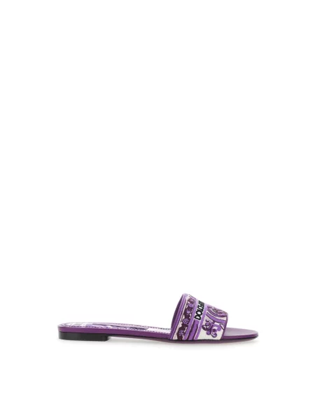 Klapki Dolce And Gabbana fioletowe