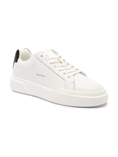 Pantofi Calvin Klein Jeans din piele chunky alb
