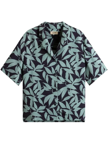 Cămașă Woolrich cu model floral cu imagine albastru