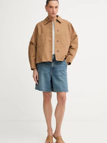 Weekend Max Mara куртка-сорочка з льоном VETTURA