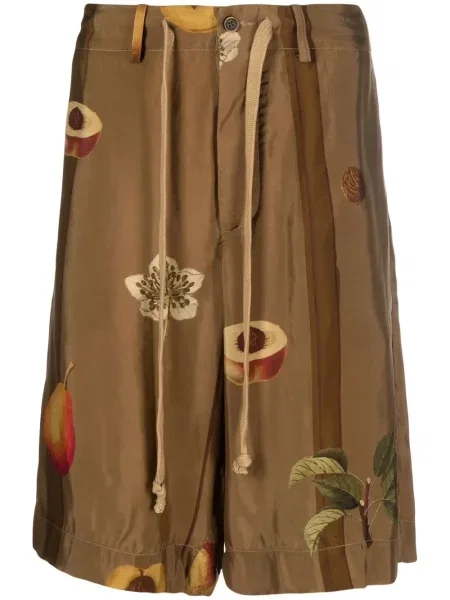 Шорти Uma Wang с принт зелено