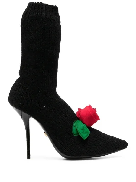 Botine Dolce & Gabbana tricotate negru