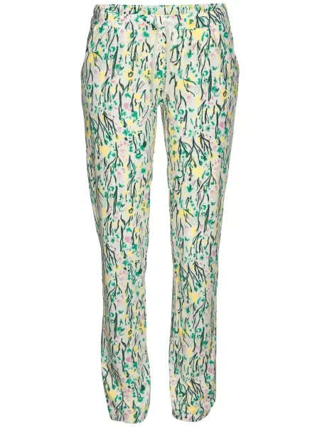 VIVANCE Pantaloni de pijama Dreams galben / verde / roz / negru alb