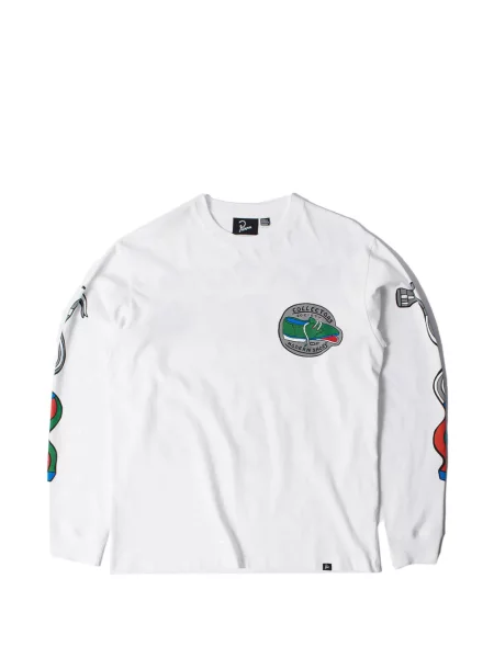 Ciclism lung tricou By Parra cu imagine alb