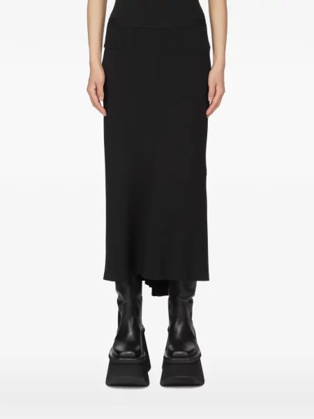 Fustă Rick Owens în linie A negru