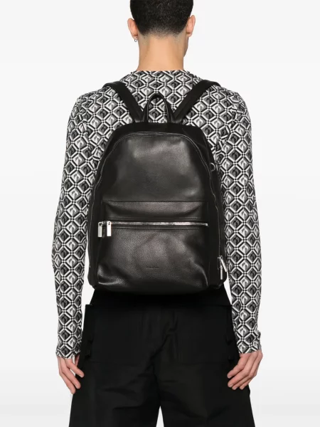 Rucsac Rick Owens din piele negru