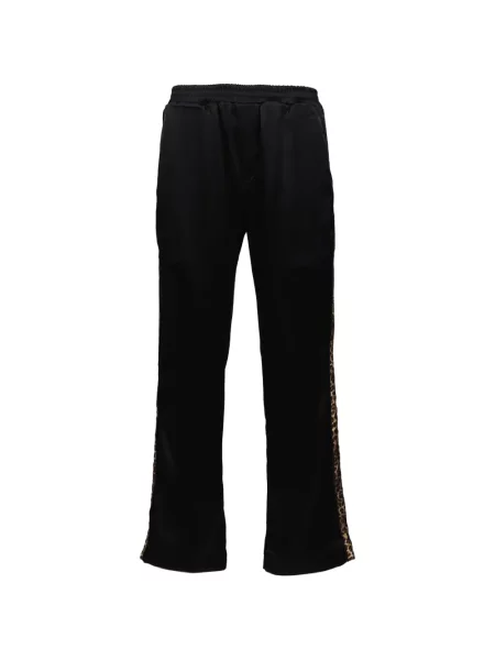 Pantaloni Ernest W. Baker cu dungi alergare negru
