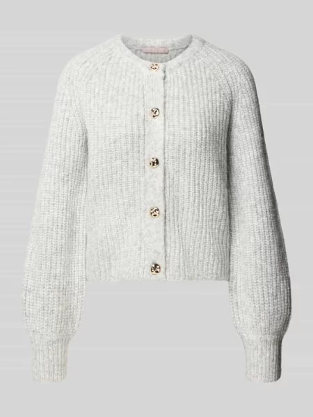 Kardigan o kroju regular fit w dzianinowej optyce Christian Berg Woman Selection