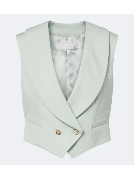 Vestă Stella Mccartney de lână verde