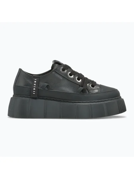 Дамски обувки INUIKII Кожа Matilda Low black черно