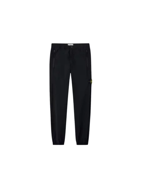 Spodnie cargo Stone Island z kamieniami ze stretchu czarne