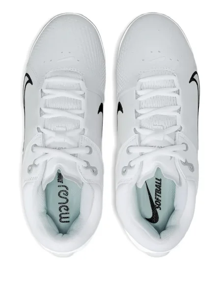 Половин цип маратонки Nike Air Zoom бродирани бяло