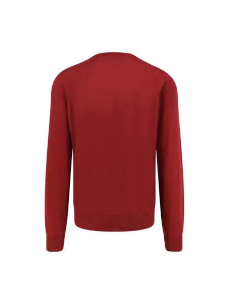 Sweter Brunello Cucinelli czerwony